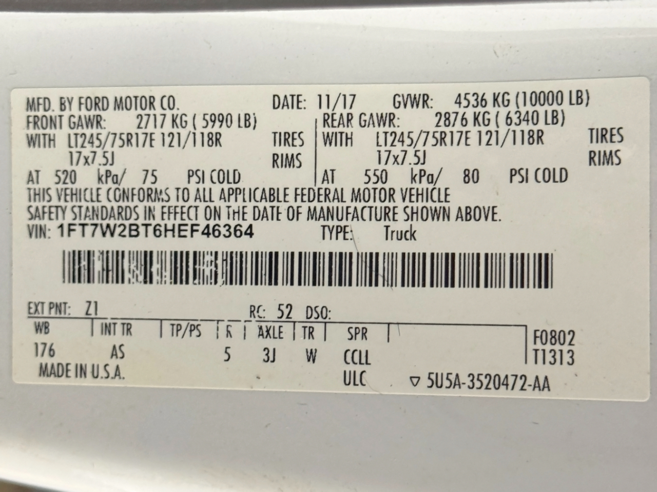 Ford Super Duty F-250 SRW  2017