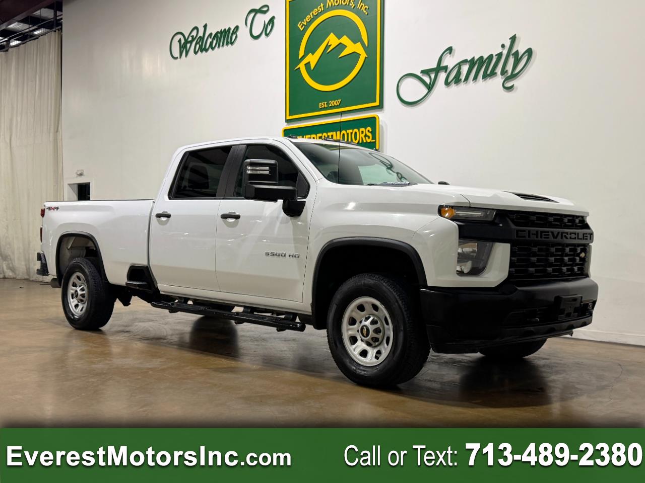 2022 Chevrolet Silverado 3500 WT 4X4 CREWCAB LONGB 6.6L V8 DIESEL 1OWNER