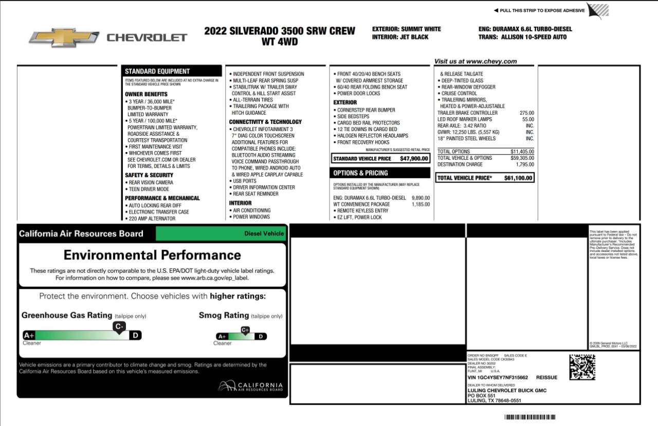 Chevrolet Silverado 3500  2022