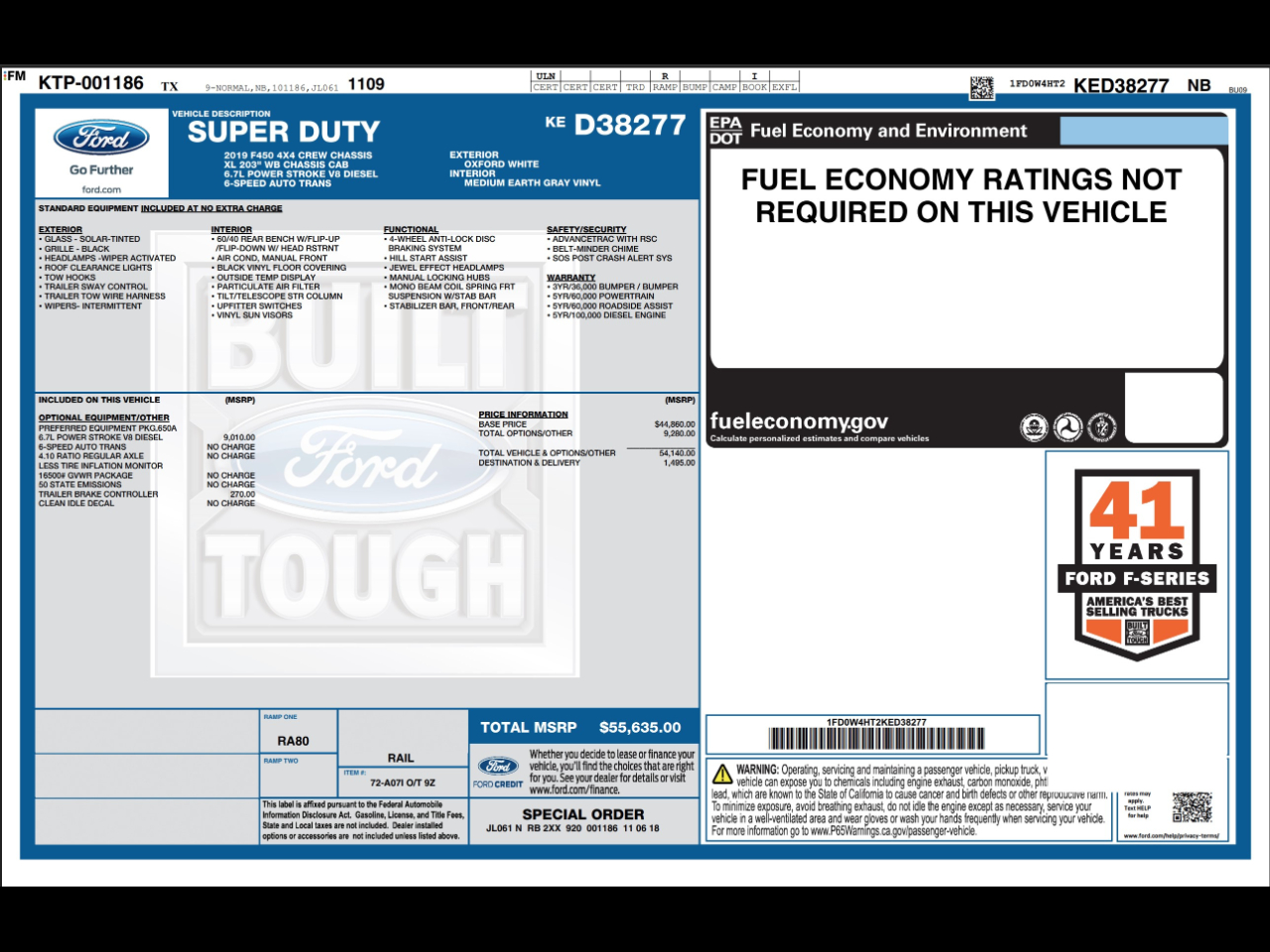 Ford Super Duty F-450 DRW  2019