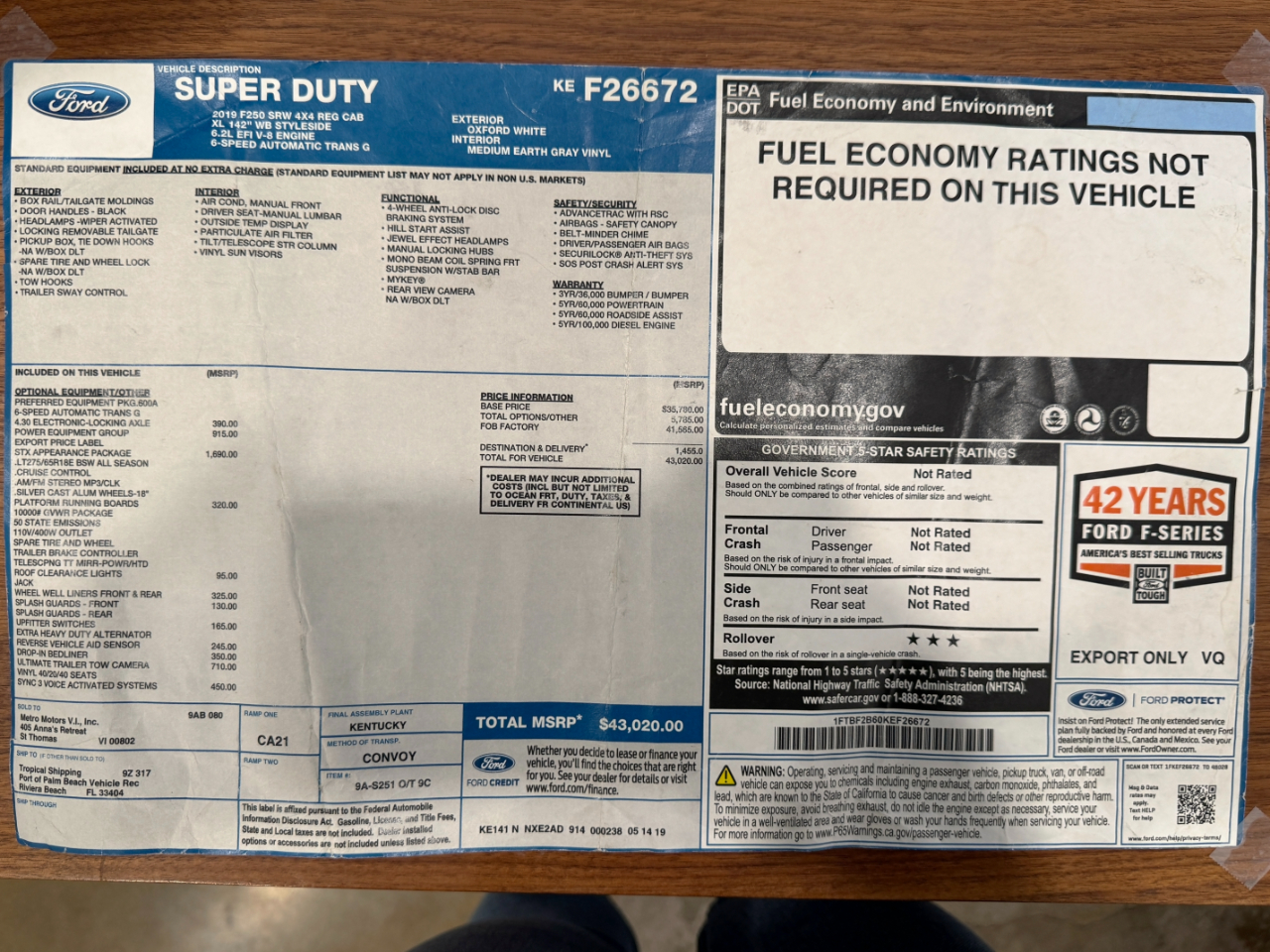 Ford Super Duty F-250 SRW  2019