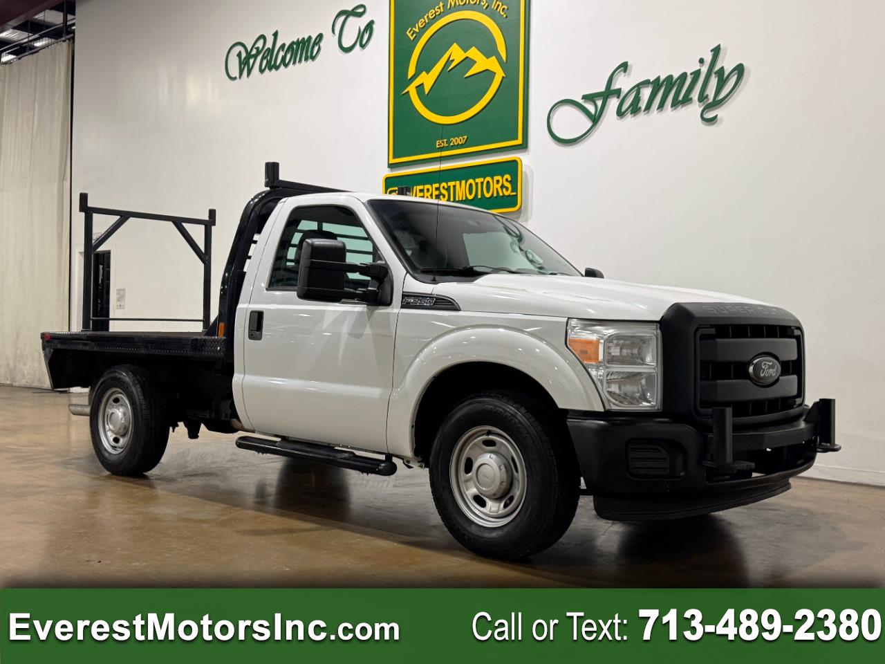 2012 Ford Super Duty F-250 SRW XL 4X2 REG CAB 8FT FLATBED 6.2L V8 GAS