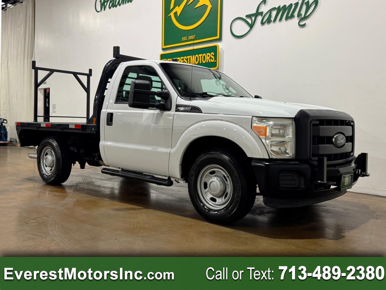 2012 Ford Super Duty F-250 SRW XL 4X2 REG CAB 8FT FLATBED 6.2L V8 GAS