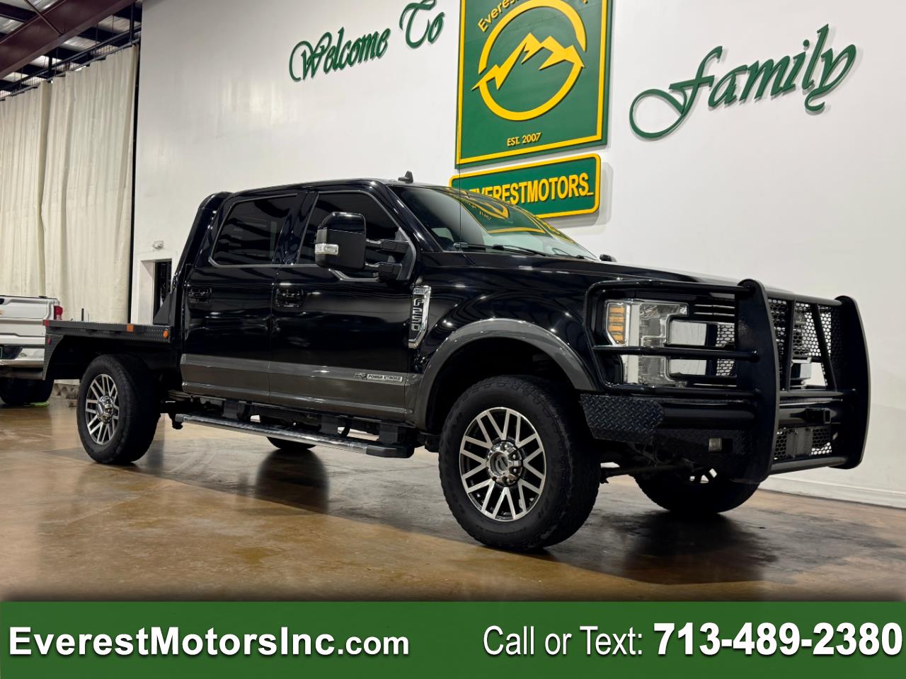 2019 Ford Super Duty F-250 SRW LARIAT 4X4 CREWCAB 7FT FLATBED 6.7L DIESEL 1OWNER