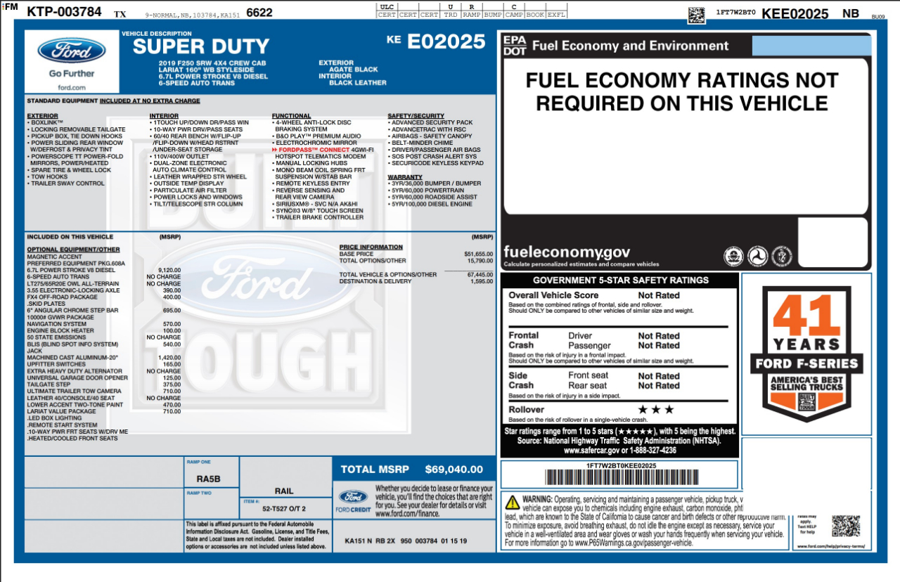 Ford Super Duty F-250 SRW  2019