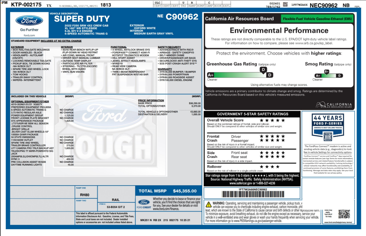 Ford Super Duty F-250 SRW  2022