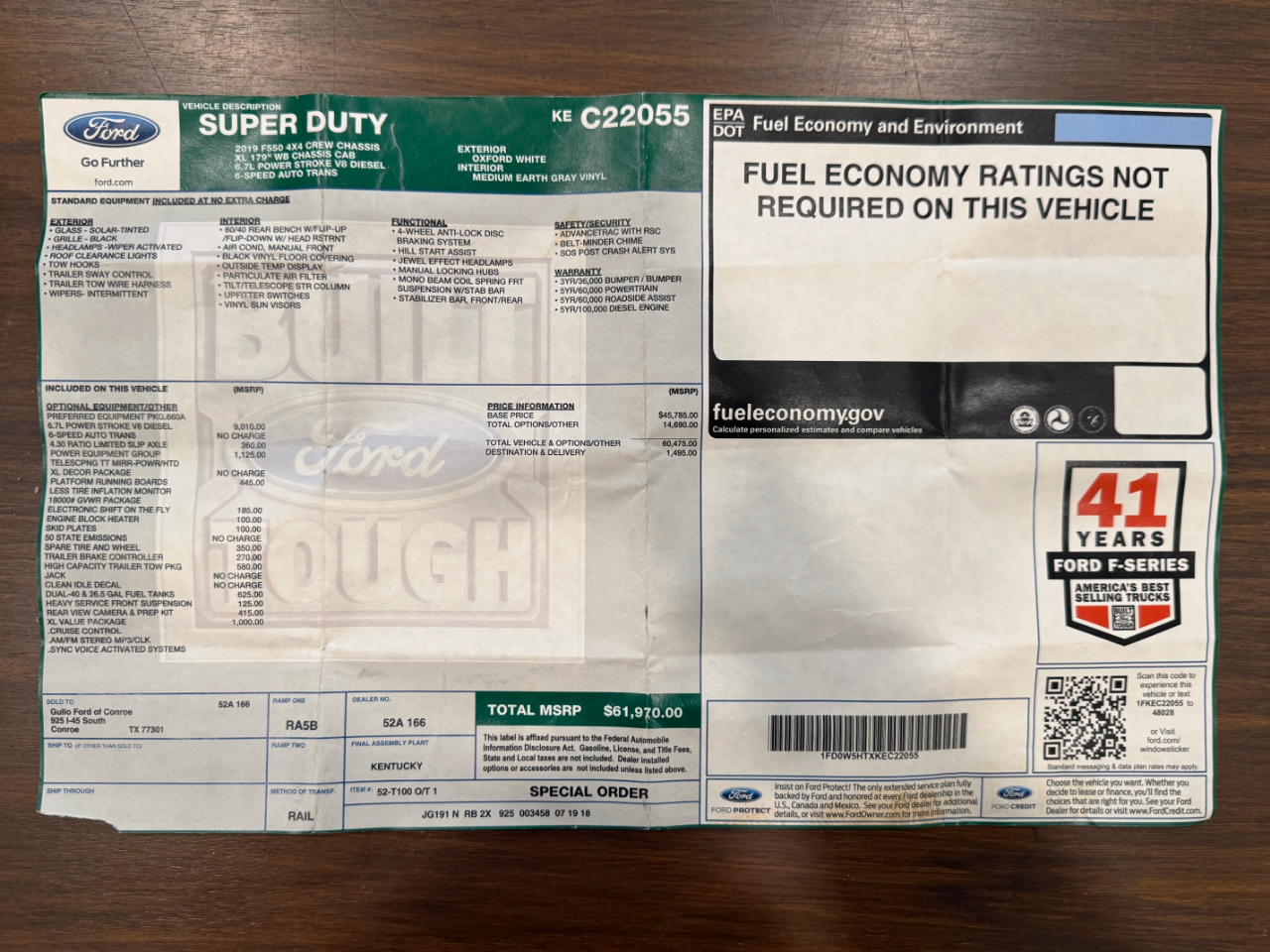 Ford Super Duty F-550 DRW  2019