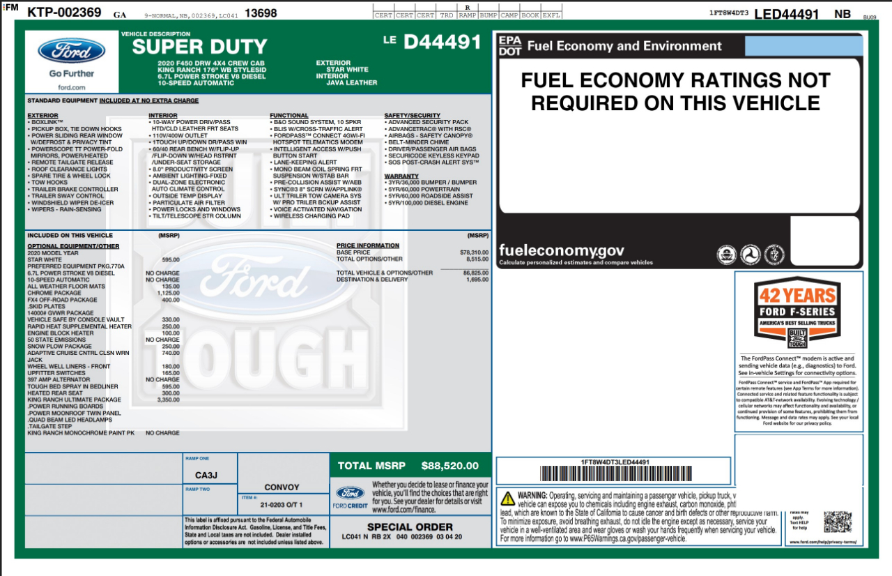 Ford Super Duty F-450 DRW  2020