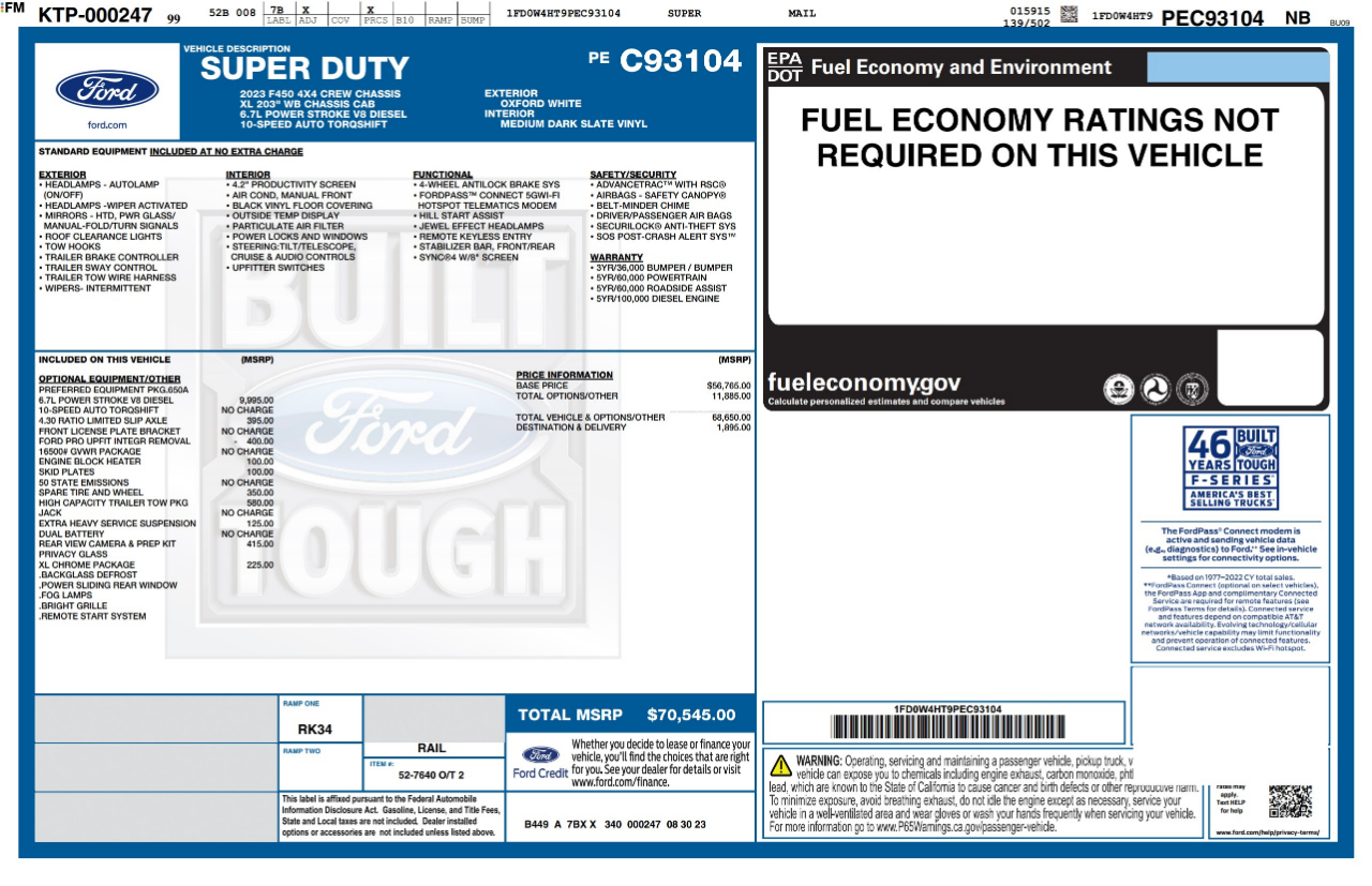 Ford Super Duty F-450 DRW  2023