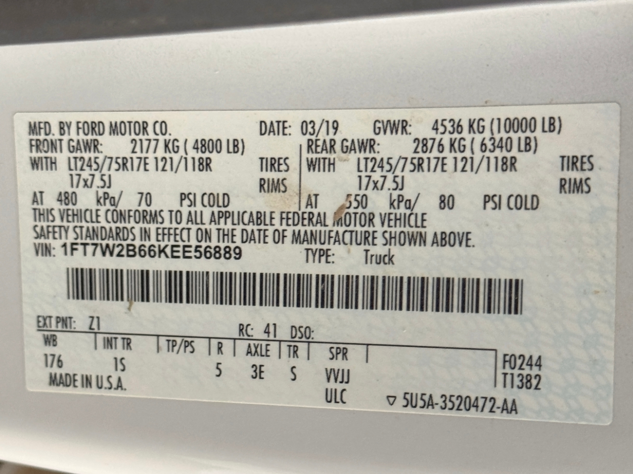 Ford Super Duty F-250 SRW  2019