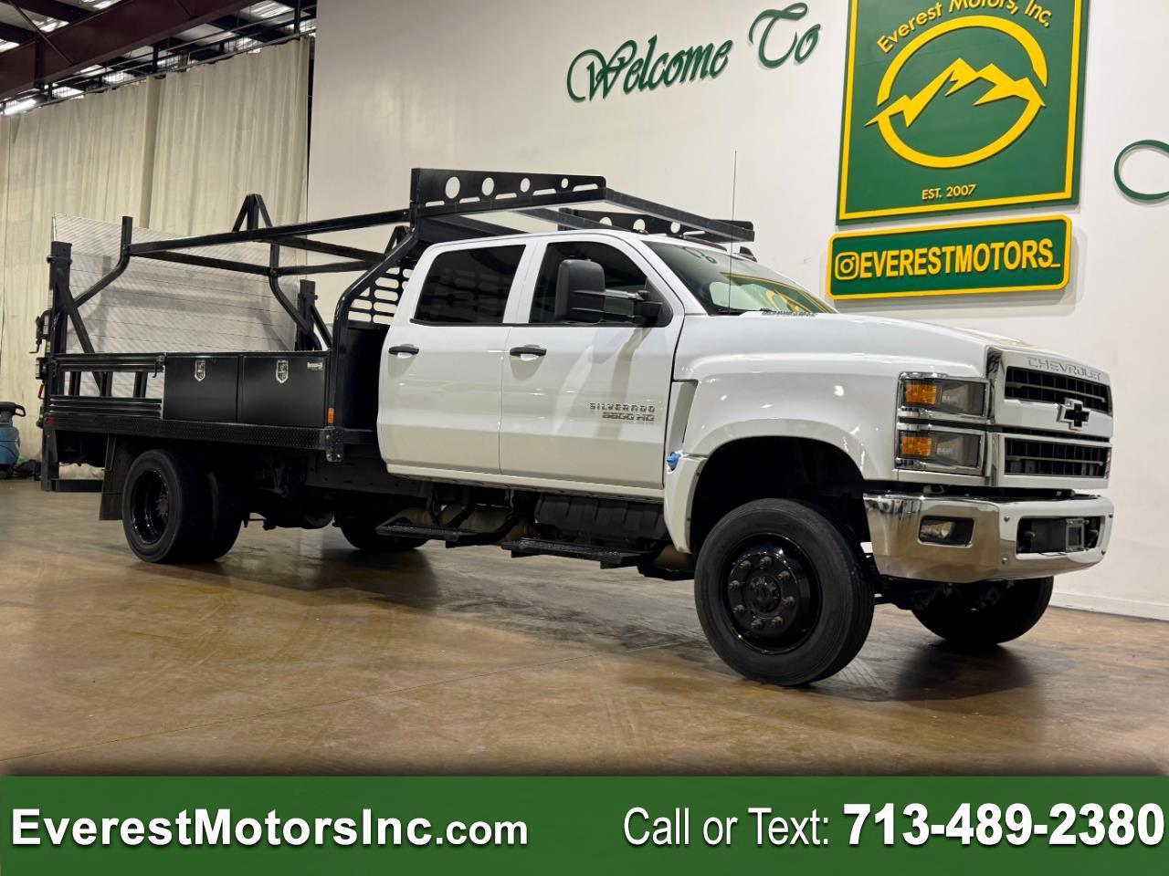 2022 Chevrolet Silverado 5500 HD WT 4X4 CC 12FT STAKEBED LIFTGATE 6.6L V8DIESEL PTO