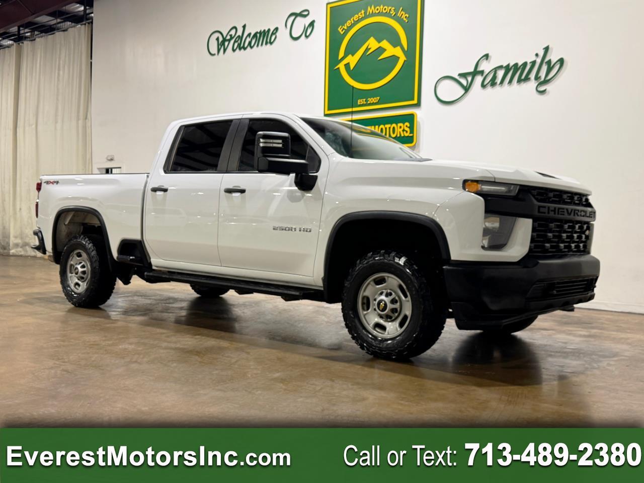 2023 Chevrolet Silverado 2500HD WT 4X4 CREWCAB SHORT BED 6.6L V8 GAS 1OWNER