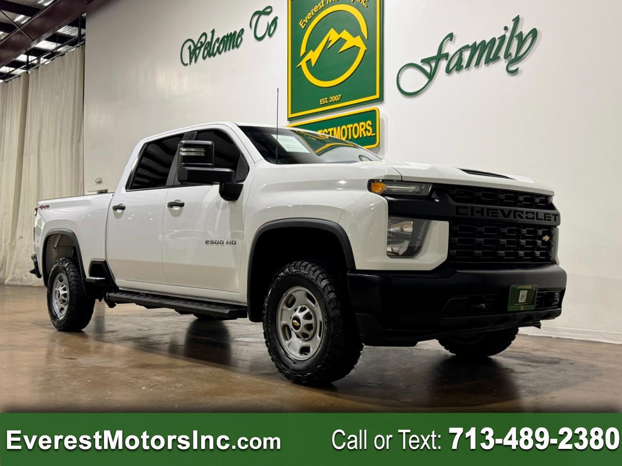 2023 Chevrolet Silverado 2500HD WT 4X4 CREWCAB SHORT BED 6.6L V8 GAS 1OWNER