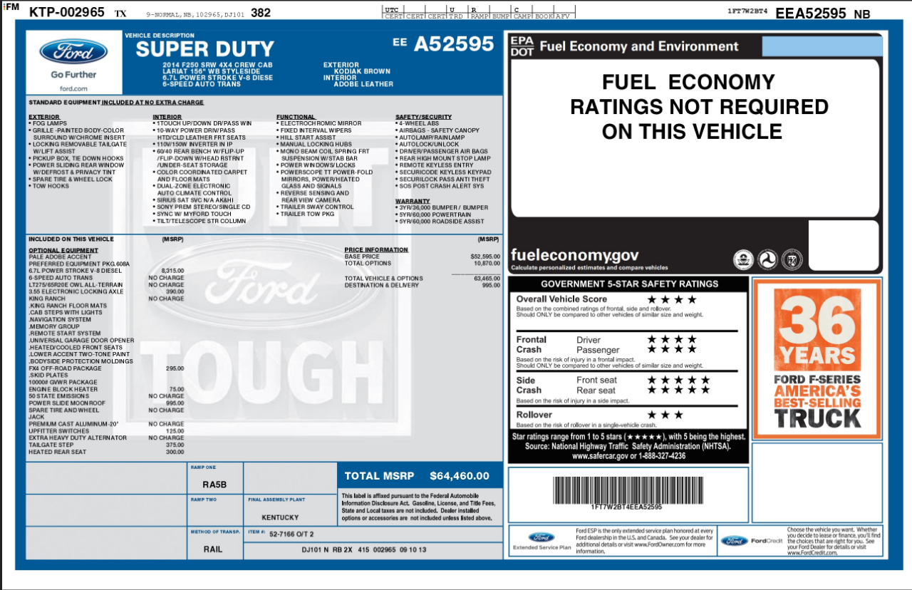 Ford Super Duty F-250 SRW  2014