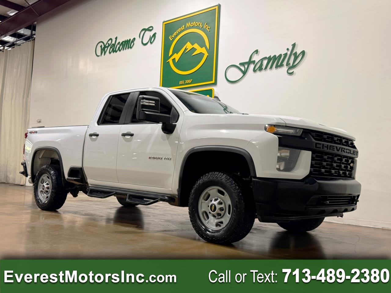 2022 Chevrolet Silverado 2500HD WT 4X4 DOUBLE CAB SHORT BED 6.6L V8 DIESEL 1OWNER