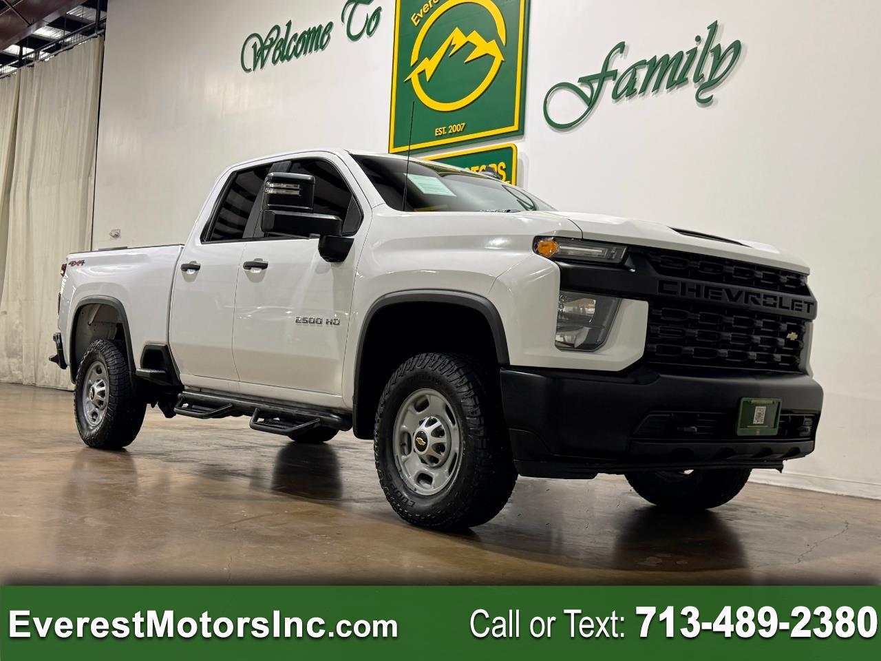 2022 Chevrolet Silverado 2500HD WT 4X4 DOUBLE CAB SHORT BED 6.6L V8 DIESEL 1OWNER