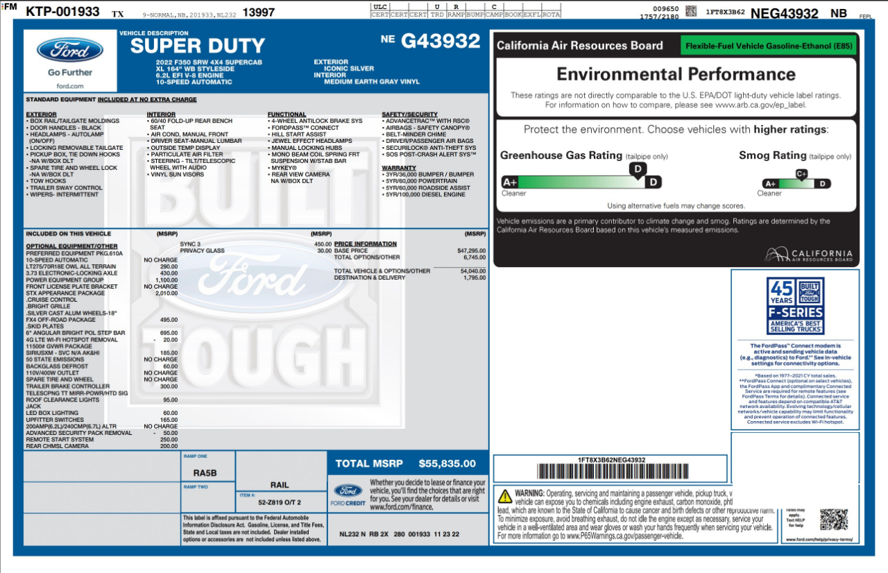 Ford Super Duty F-350 SRW  2022