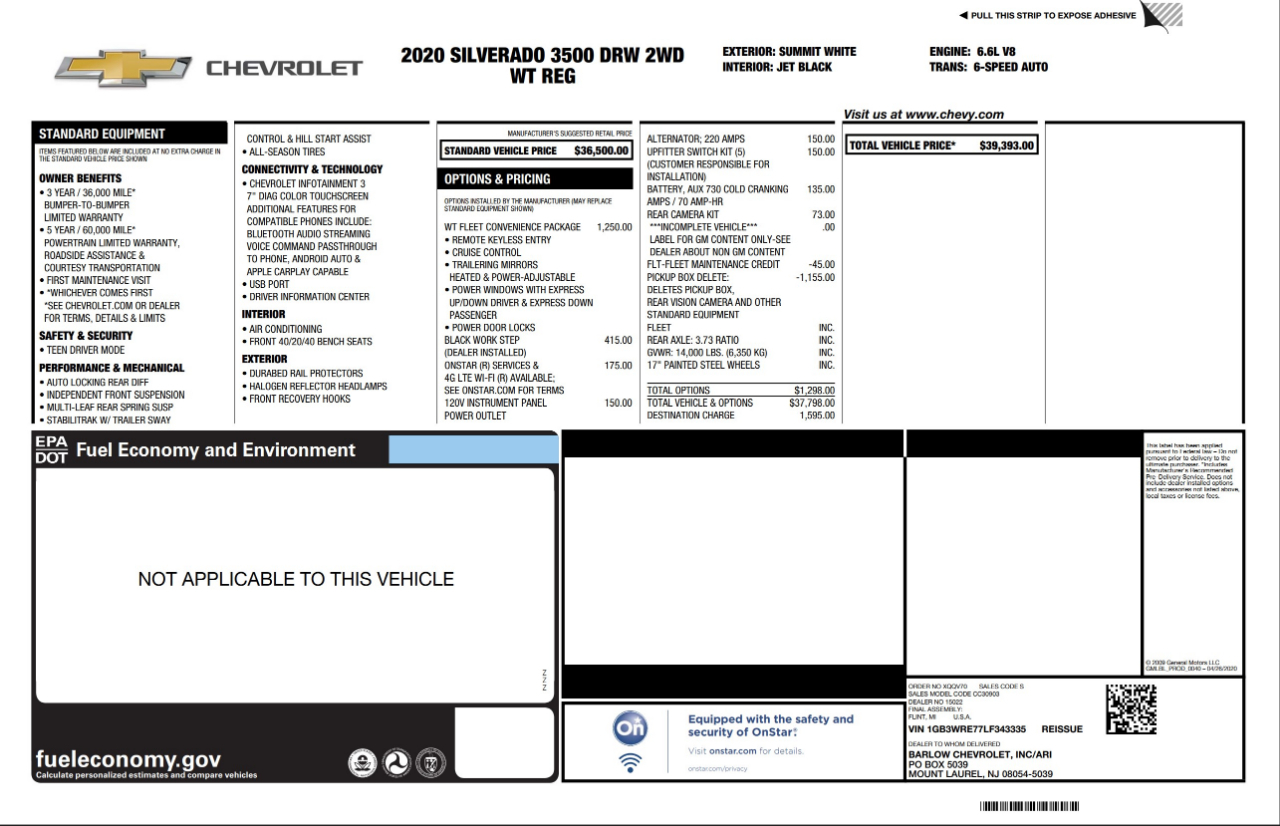 Chevrolet Silverado 3500  2020