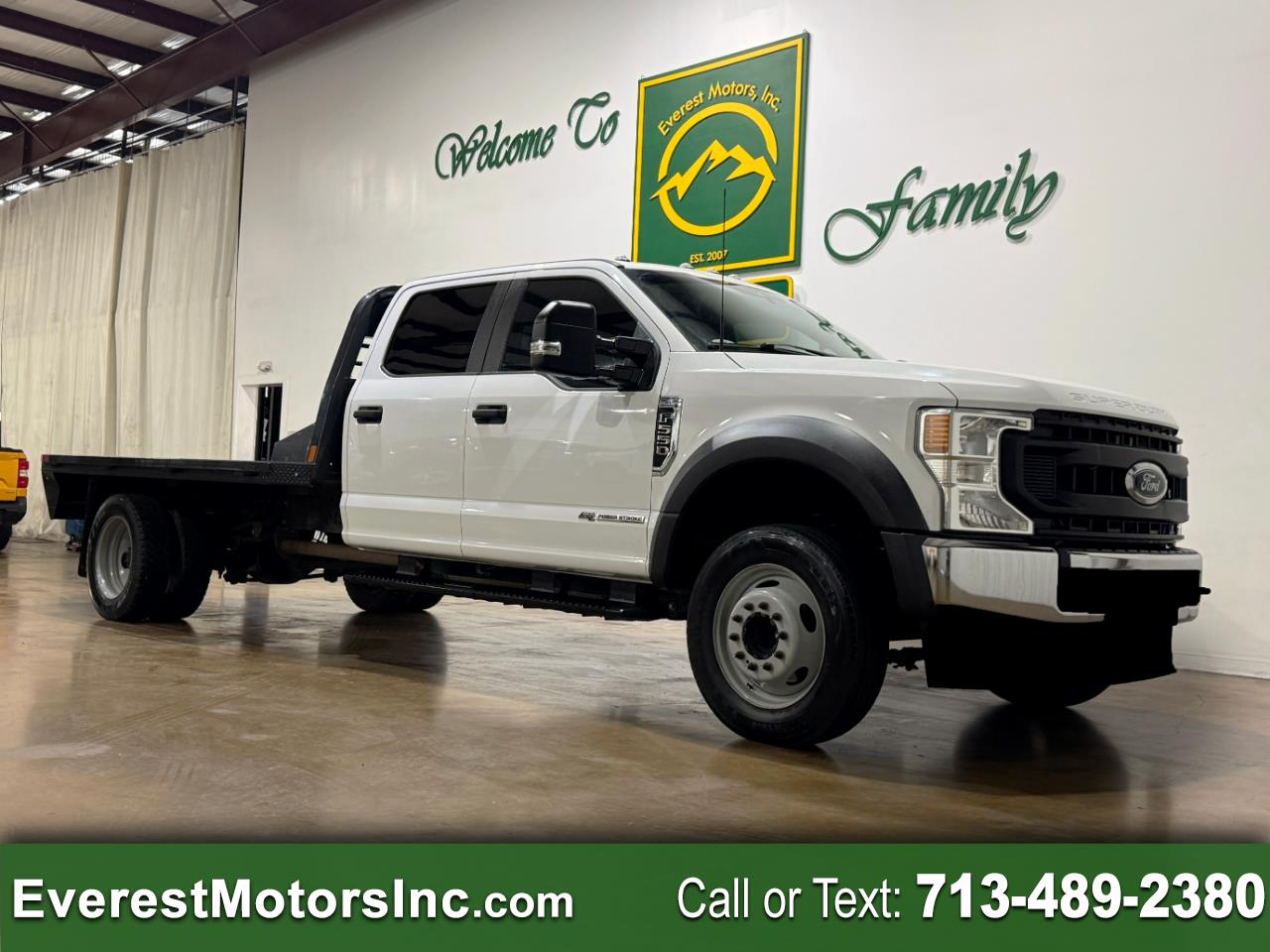 2022 Ford Super Duty F-550 DRW XL 4X2 CREWCAB 11FT FLATBED 6.7L PTO DIESEL 1OWNER