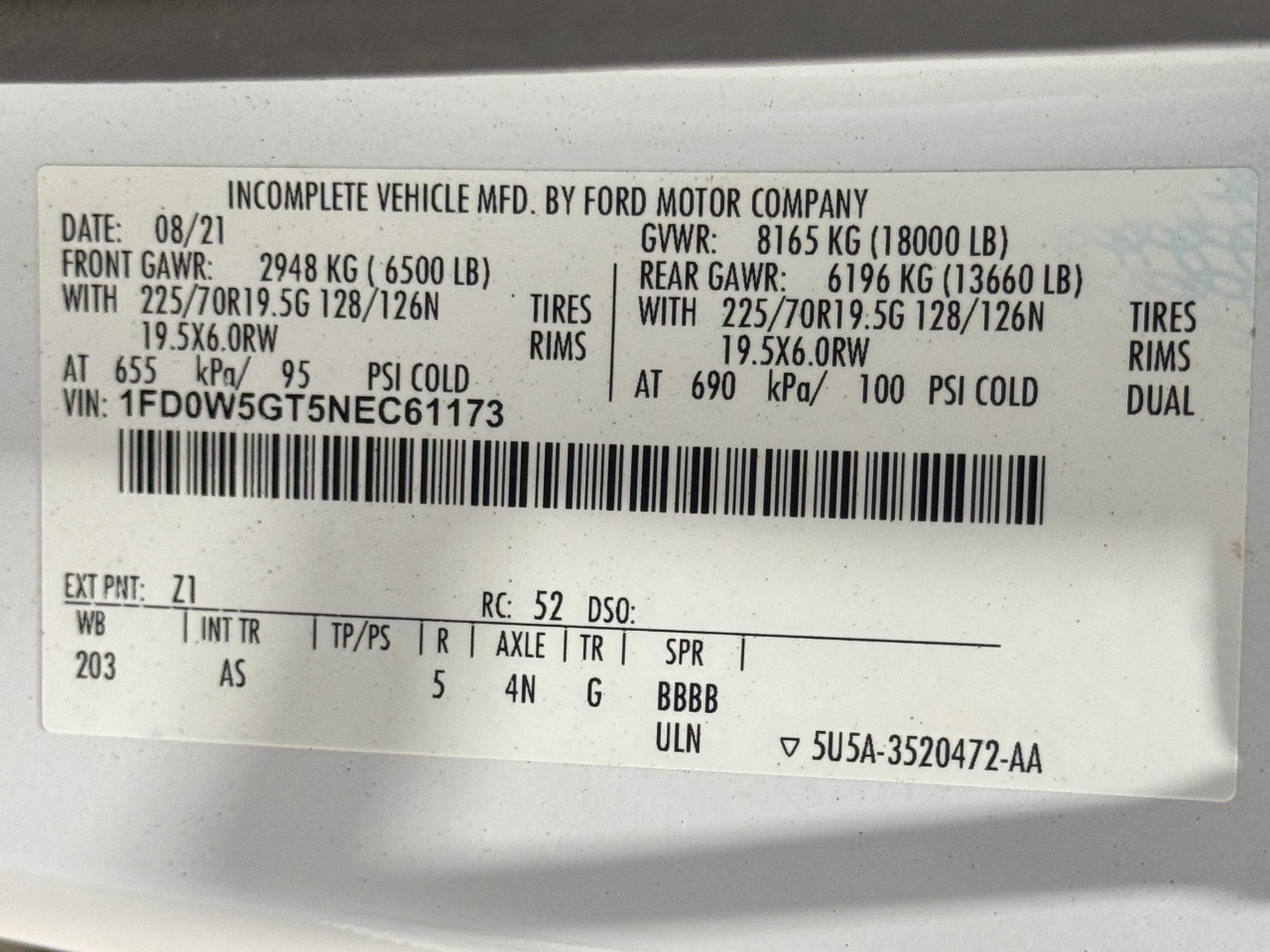 Ford Super Duty F-550 DRW  2022