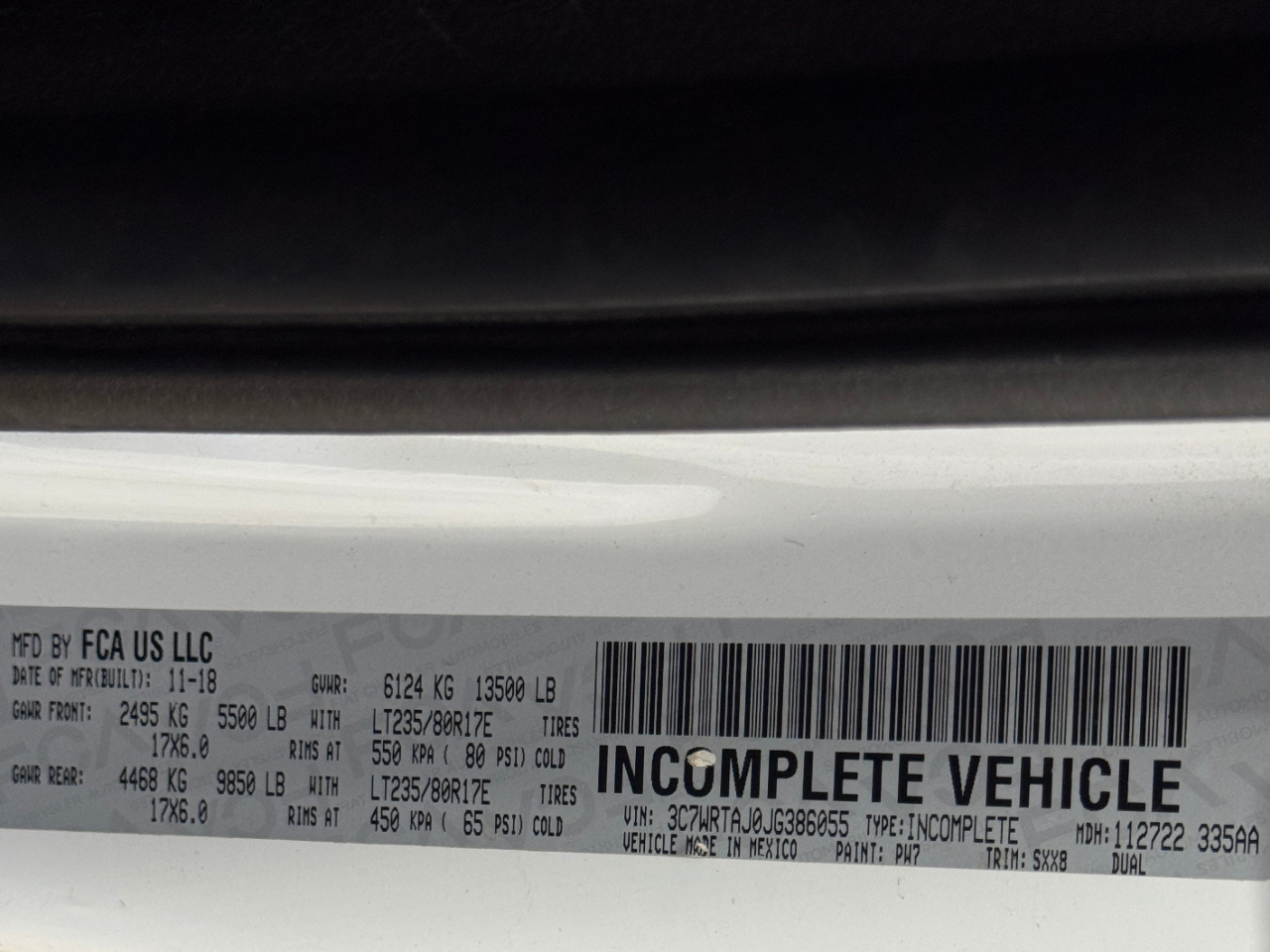 RAM 3500 Chassis Cab  2018