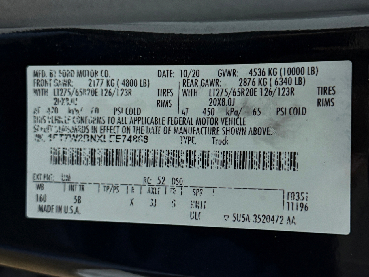 Ford Super Duty F-250 SRW  2020