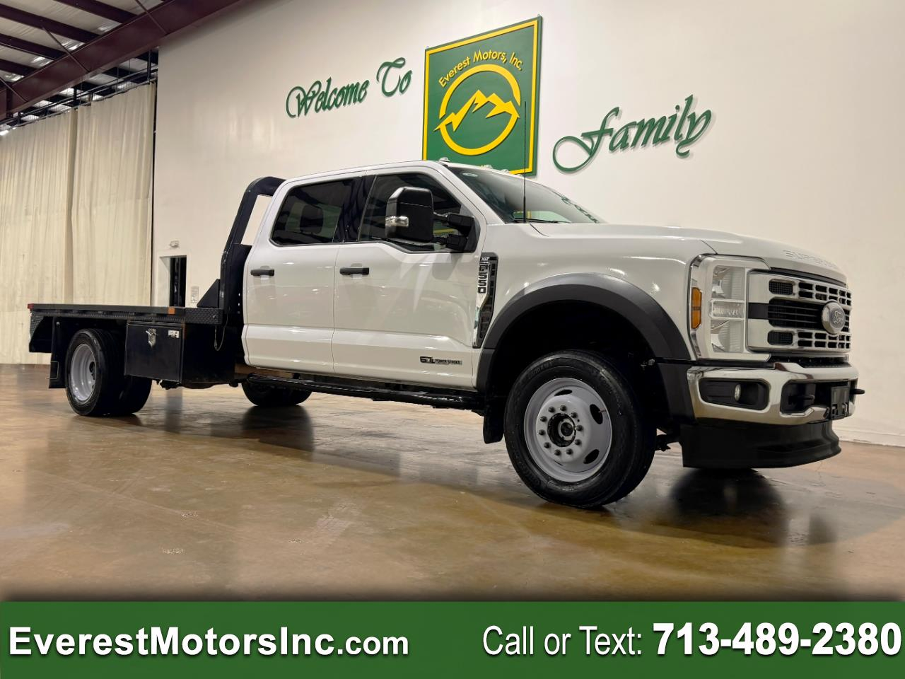 2024 Ford Super Duty F-550 DRW XLT 4X4 CREWC 11FT FLATBED DIESEL PAYLOAD PLUS PKG