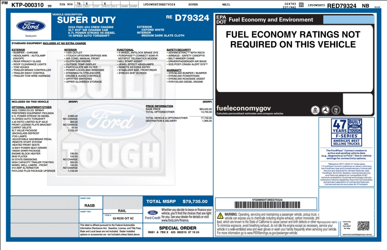 Ford Super Duty F-550 DRW  2024