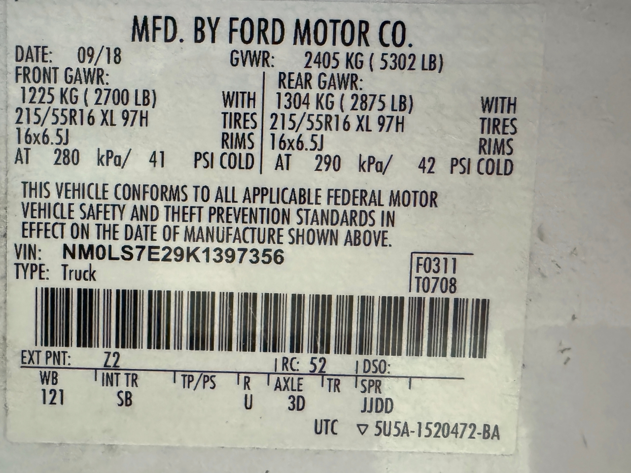 Ford Transit Connect Van  2019