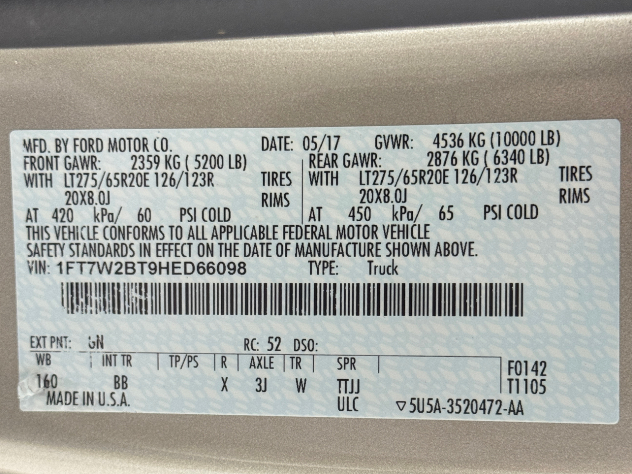 Ford Super Duty F-250 SRW  2017