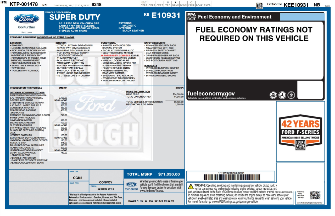 Ford Super Duty F-350 DRW  2019