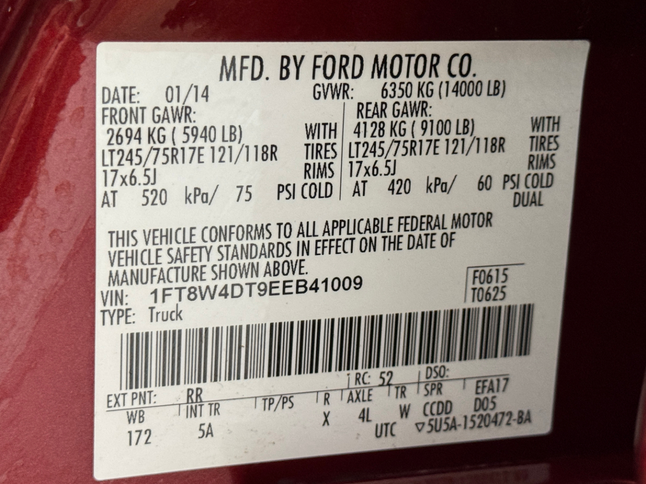 Ford Super Duty F-450 DRW  2014