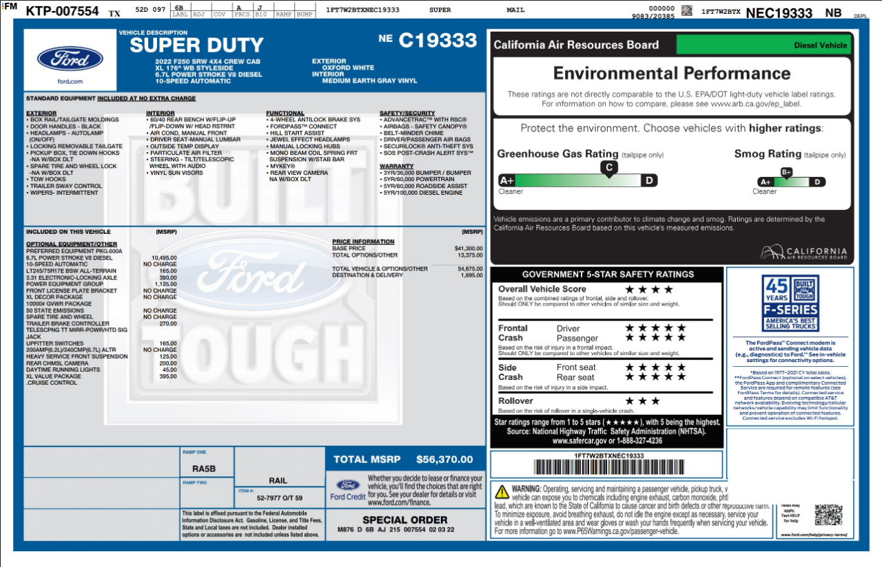 Ford Super Duty F-250 SRW  2022