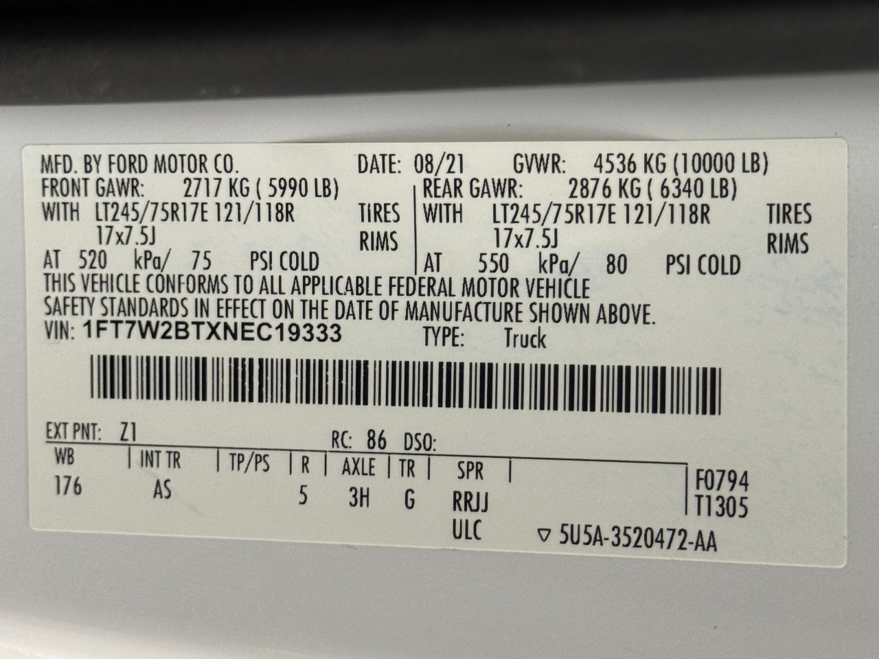 Ford Super Duty F-250 SRW  2022