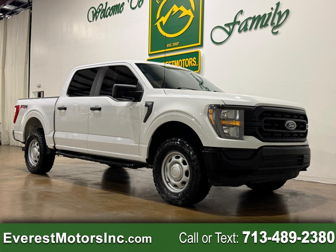 2023 Ford F-150 XL 4X4 CREWCAB SHORT 5.0L GAS 1OWNER TOW PKG FX4