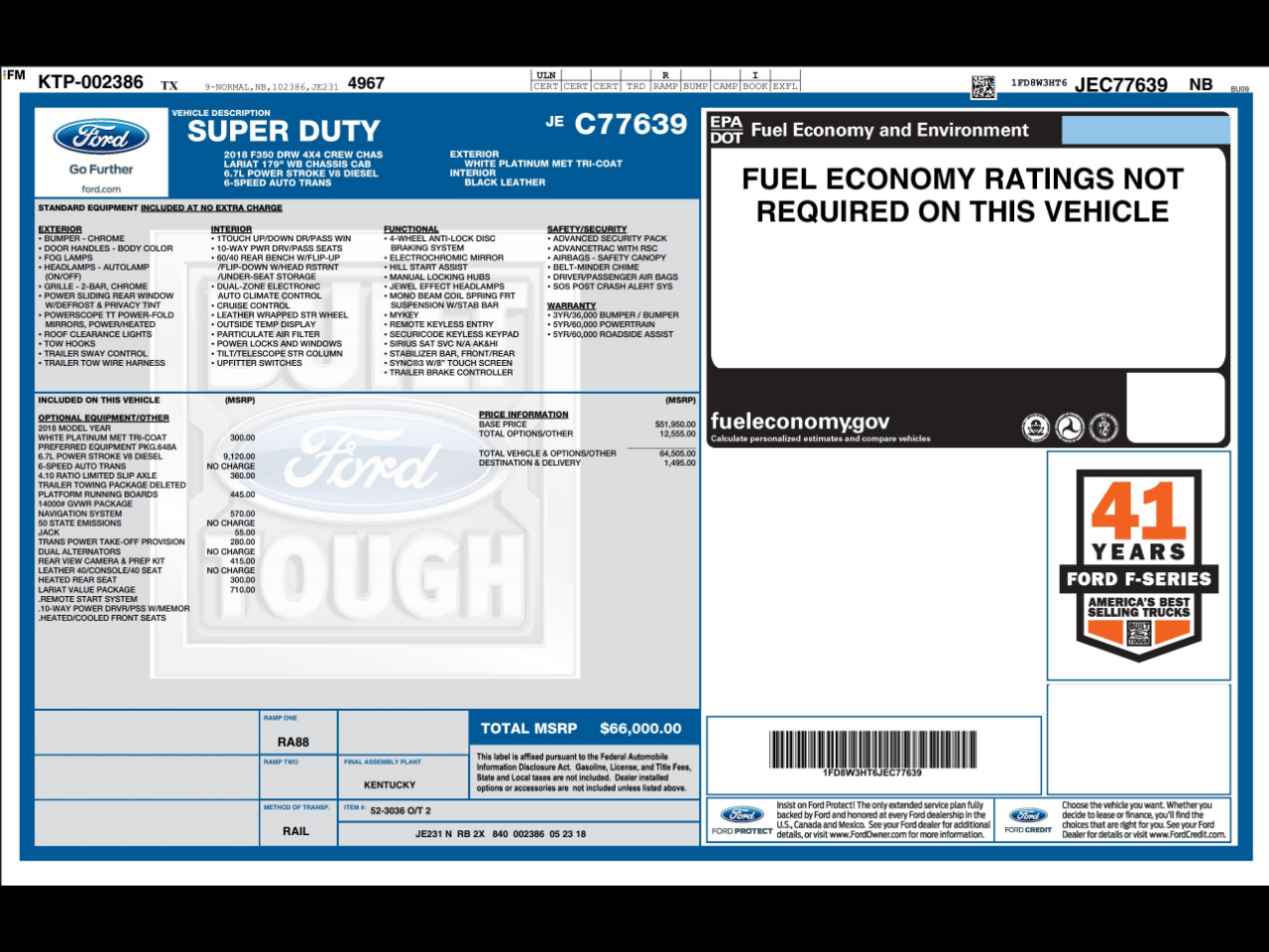 Ford Super Duty F-350 DRW  2018