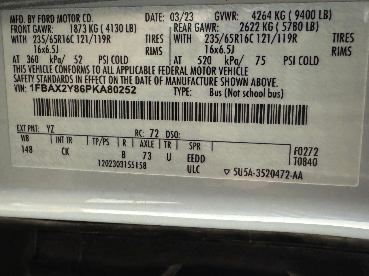 Ford Transit Passenger Wagon  2023