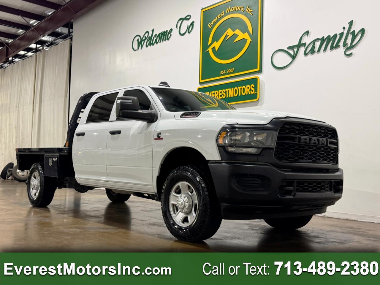 2023 RAM 2500 TRADESMAN 4X4 CREWCAB 8FT FLATBED 6.7L DIESEL
