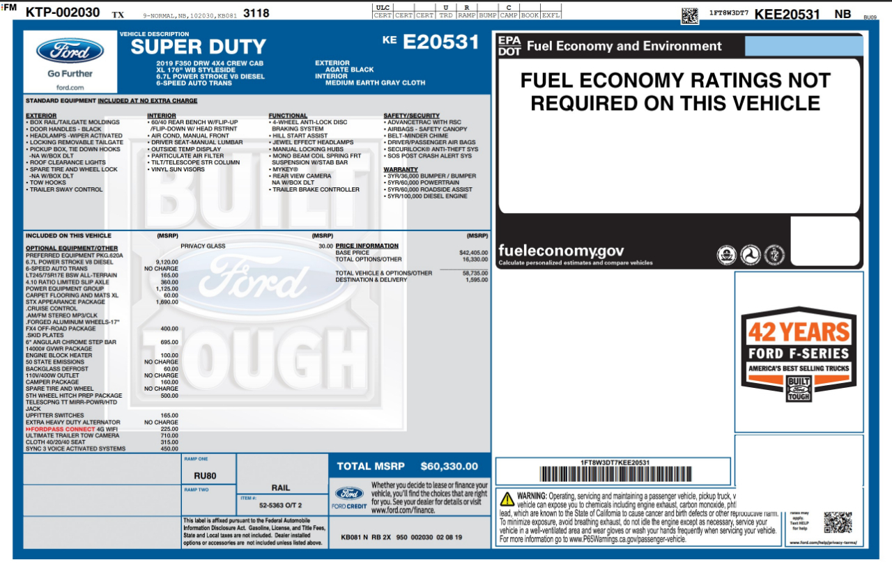 Ford Super Duty F-350 DRW  2019