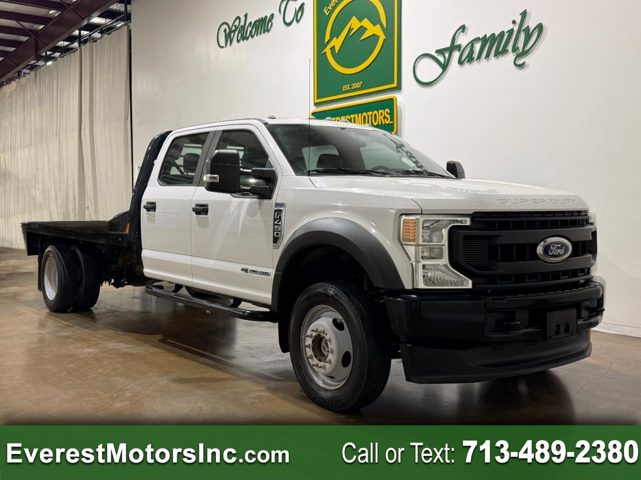 2020 Ford Super Duty F-450 DRW XL 4X4 CREWCAB 11FT FLATBED 6.7L DIESEL PTO 1OWNER