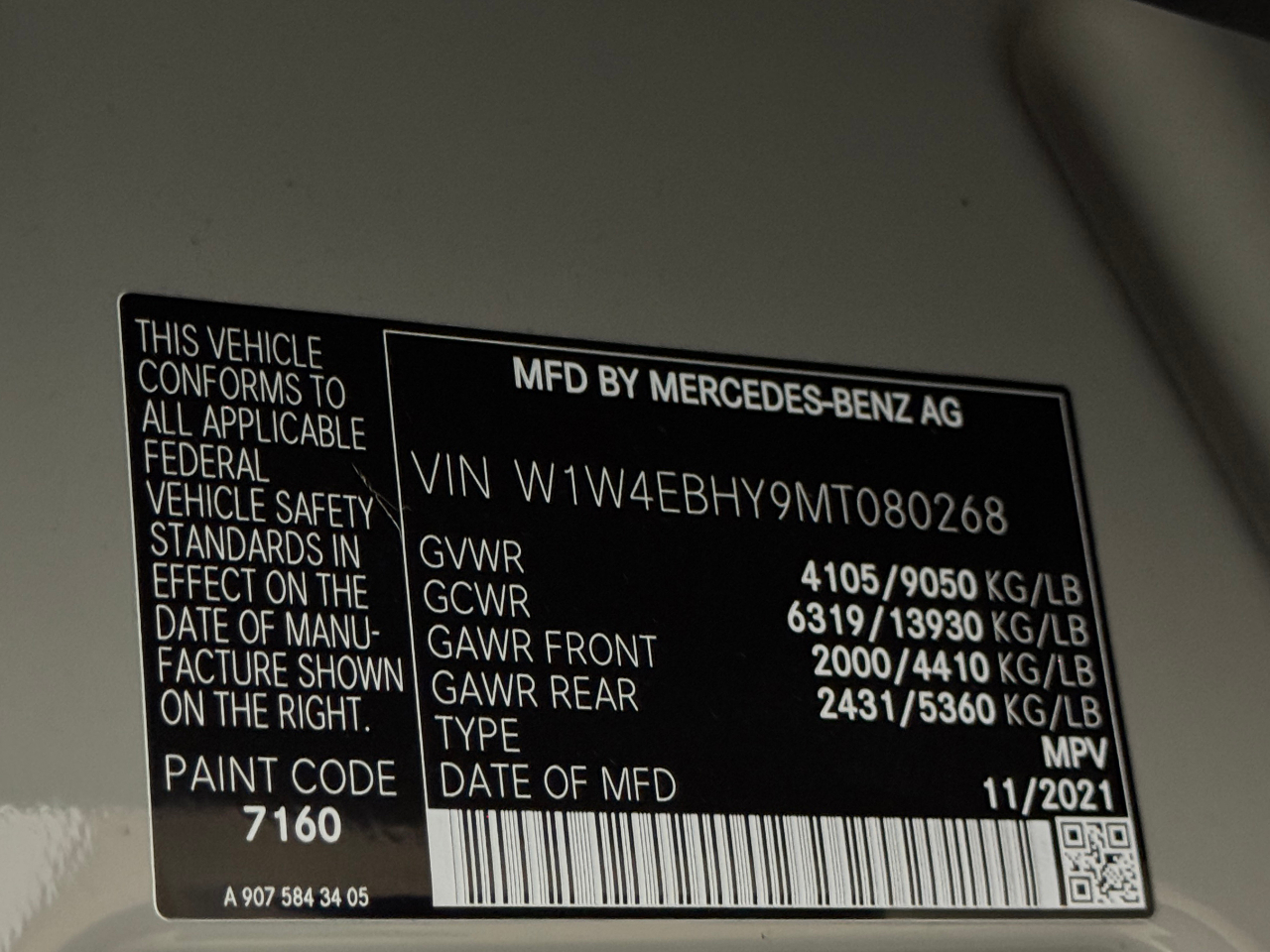 Mercedes-Benz Sprinter Crew Van  2021