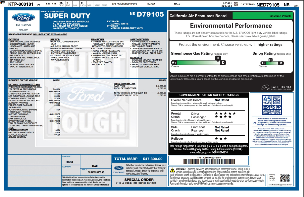 Ford Super Duty F-250 SRW  2022