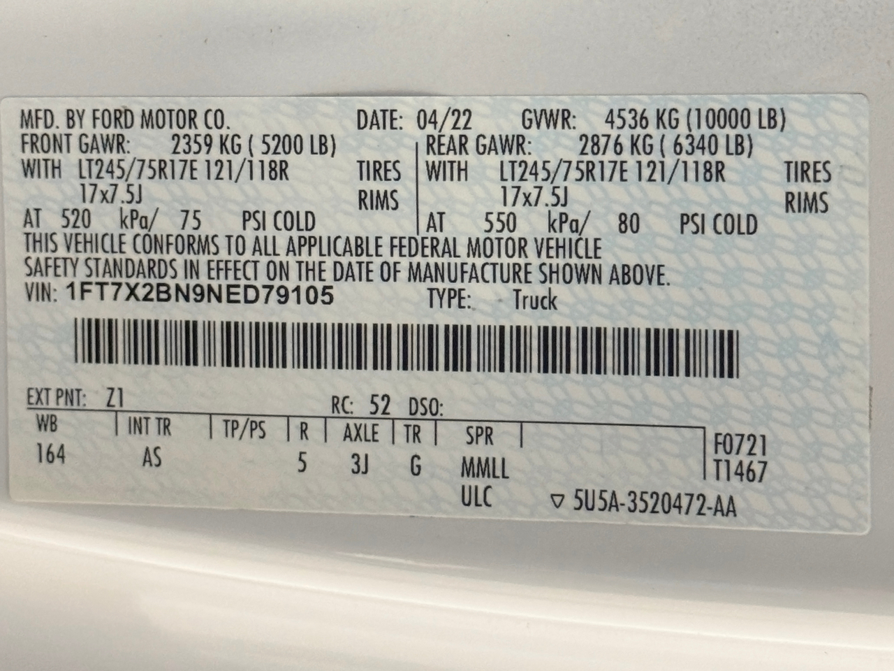 Ford Super Duty F-250 SRW  2022