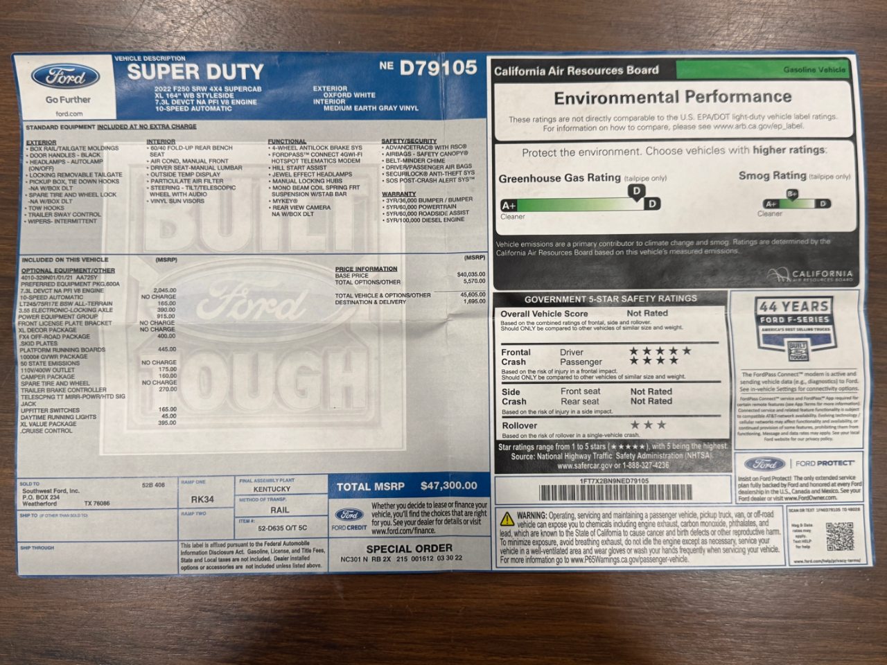 Ford Super Duty F-250 SRW  2022