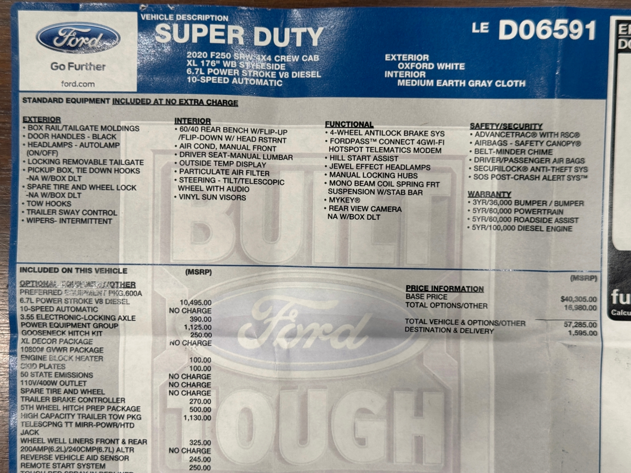 Ford Super Duty F-250 SRW  2020