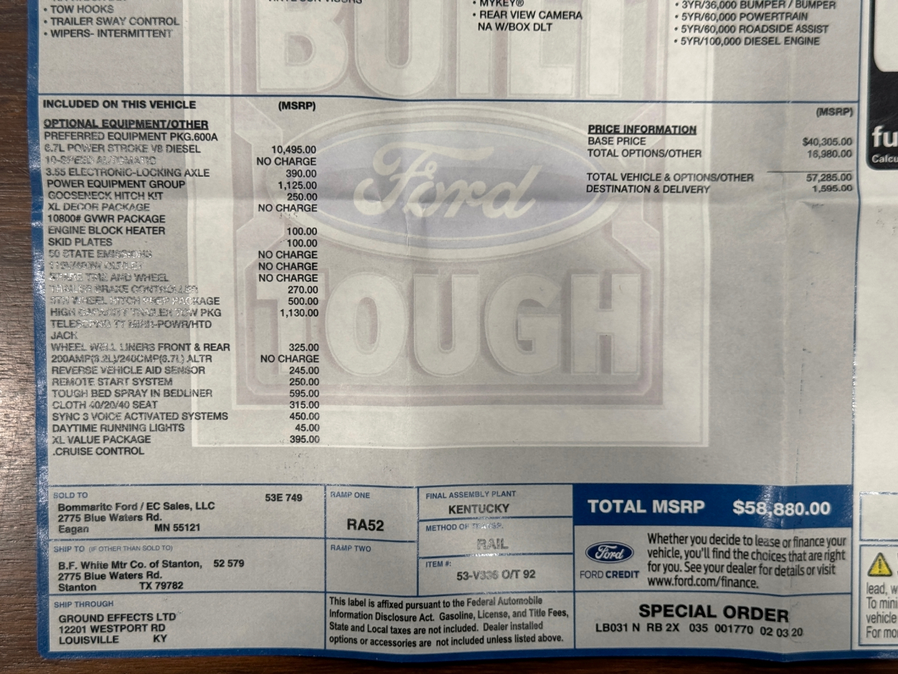 Ford Super Duty F-250 SRW  2020