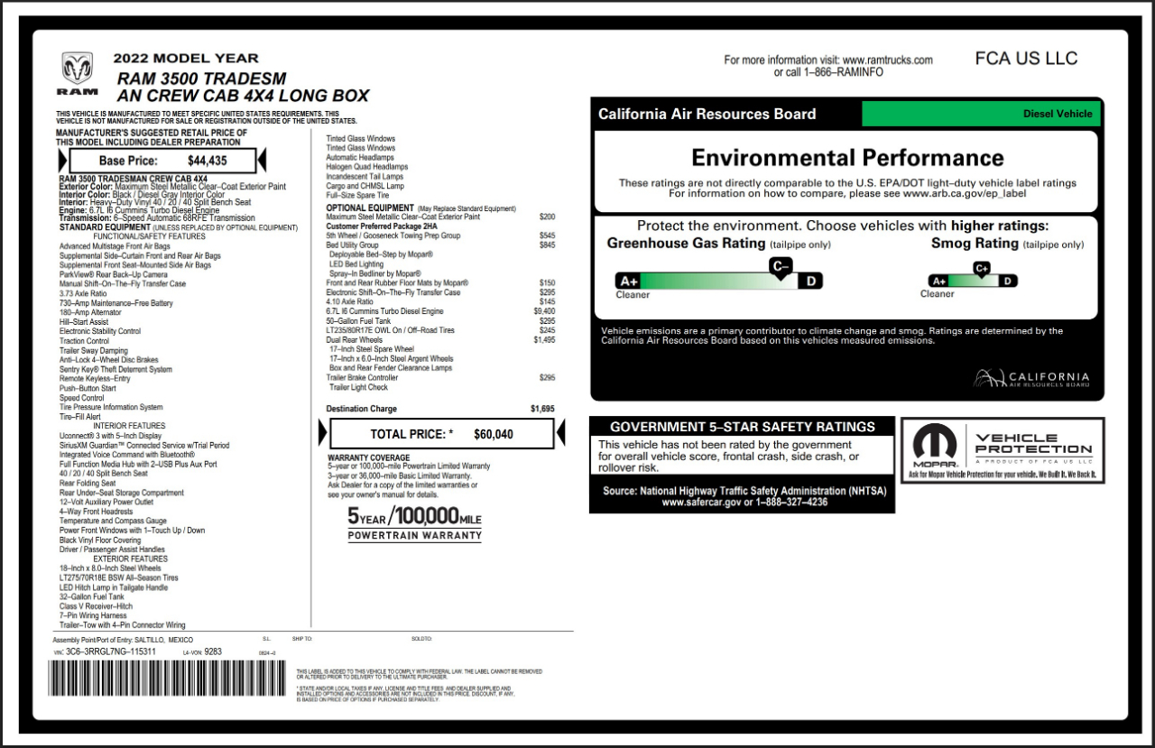 RAM 3500  2022