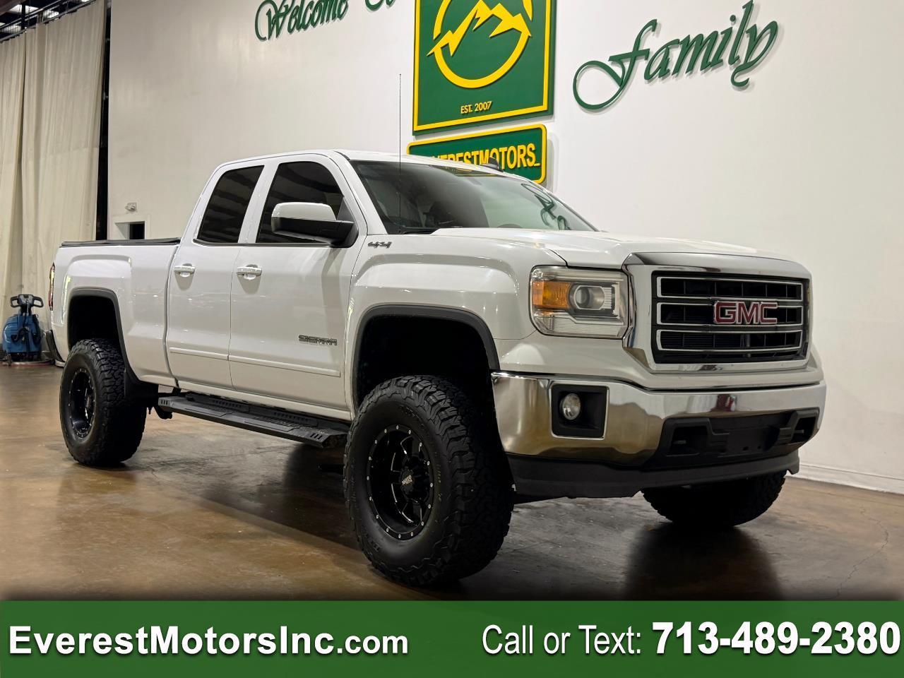 2015 GMC Sierra 1500 SLE 4X4 DOUBLE CAB SHORT 5.3L V8 GAS