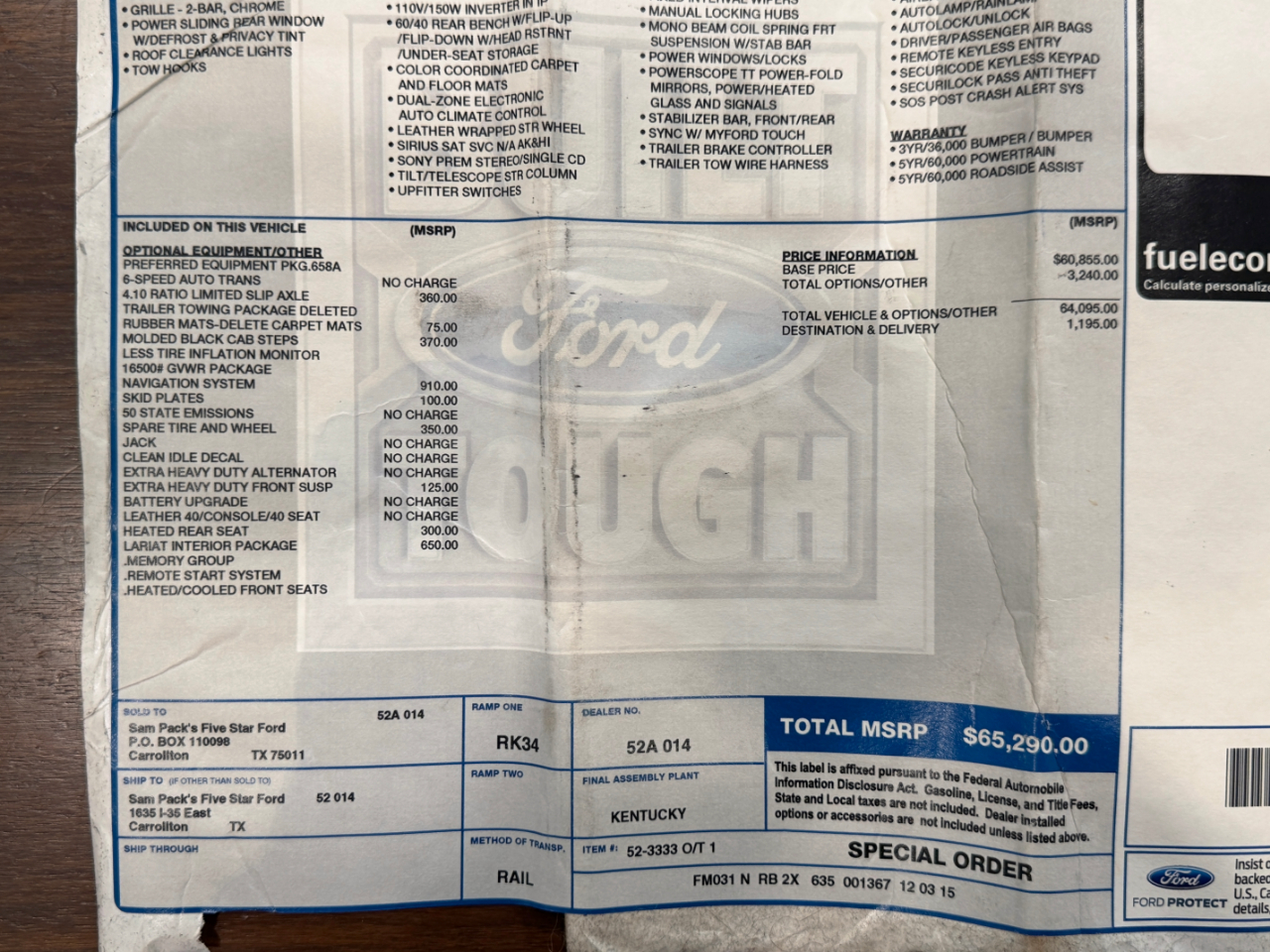 Ford Super Duty F-450 DRW  2016