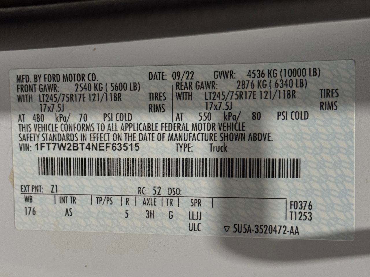 Ford Super Duty F-250 SRW  2022